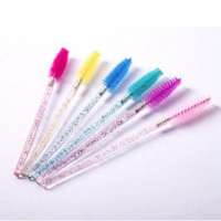 Disposable Shiny Eyelash Applicator Wands Curler Brush Set Mascara Eyebrow Spoolers Comb Wands Spoolies Brush