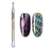 BORN PRETTY Dual-ended Cat Eye Magnetic Stick Flower Strip Pattern For UV Gel Nail Art Tool