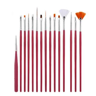 DEENER 10Pcs Nail Tools Nail Brush Painting Drawing Liner Pen Nail Art Gel Polish Brushes