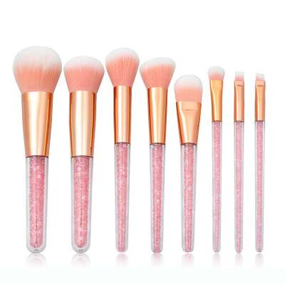 DEENER 8pcs New Design Pink Diamond brush Handle Makeup brush set